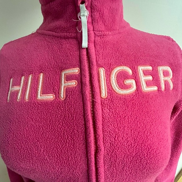 Tommy Hilfiger Pink Casual Logo Zip Up Jacket with pockets - Picture 3 of 7